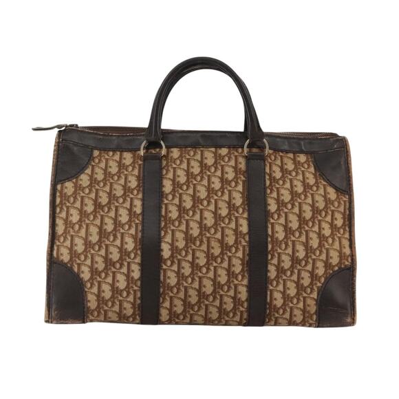 DIOR Trotter Canvas Hand Bag Brown - Picture 3 of 12